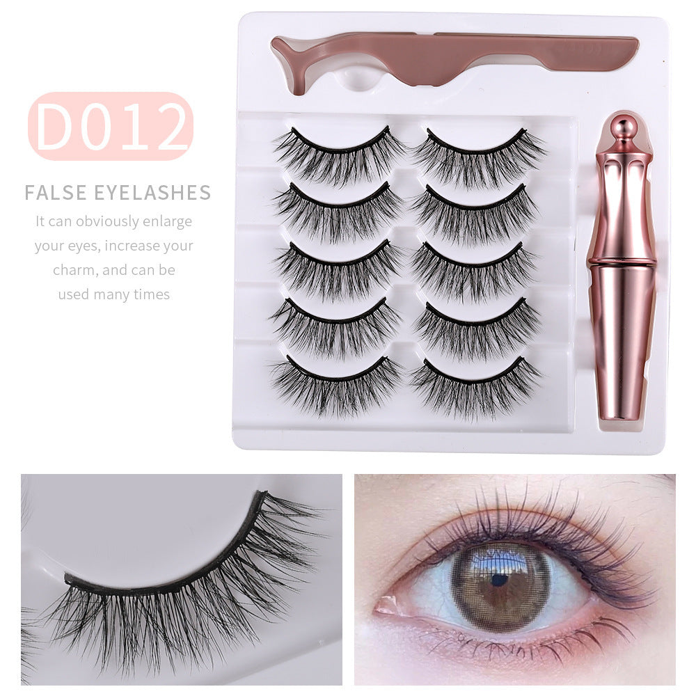 S4R-Mink Eyelashes Magnetic Eyelashes 5 Pairs Of Magnets