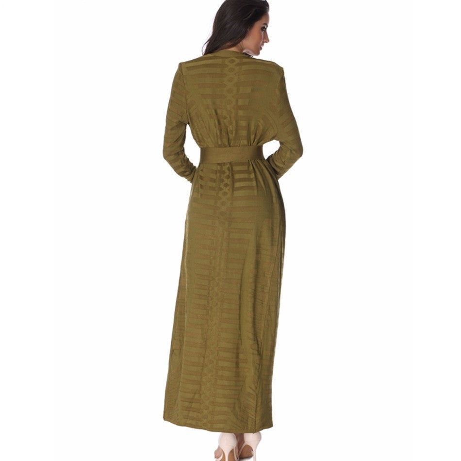 S4R- Jacquard Celebrity Party Bandage Cardigan Bandage Coats