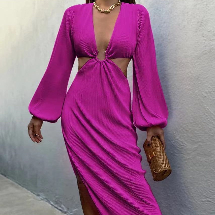 S4R-Autumn Fashion Pressed Pleated Waistless Women's Dresses