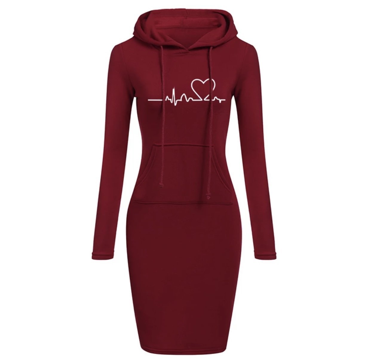 S4R-Autumn Winter Women Hoodies Sweatshirts Long-sleeved Dress