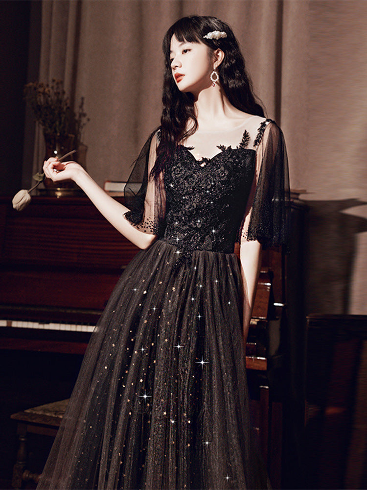 S4R-Black Annual French Dinner Dresses