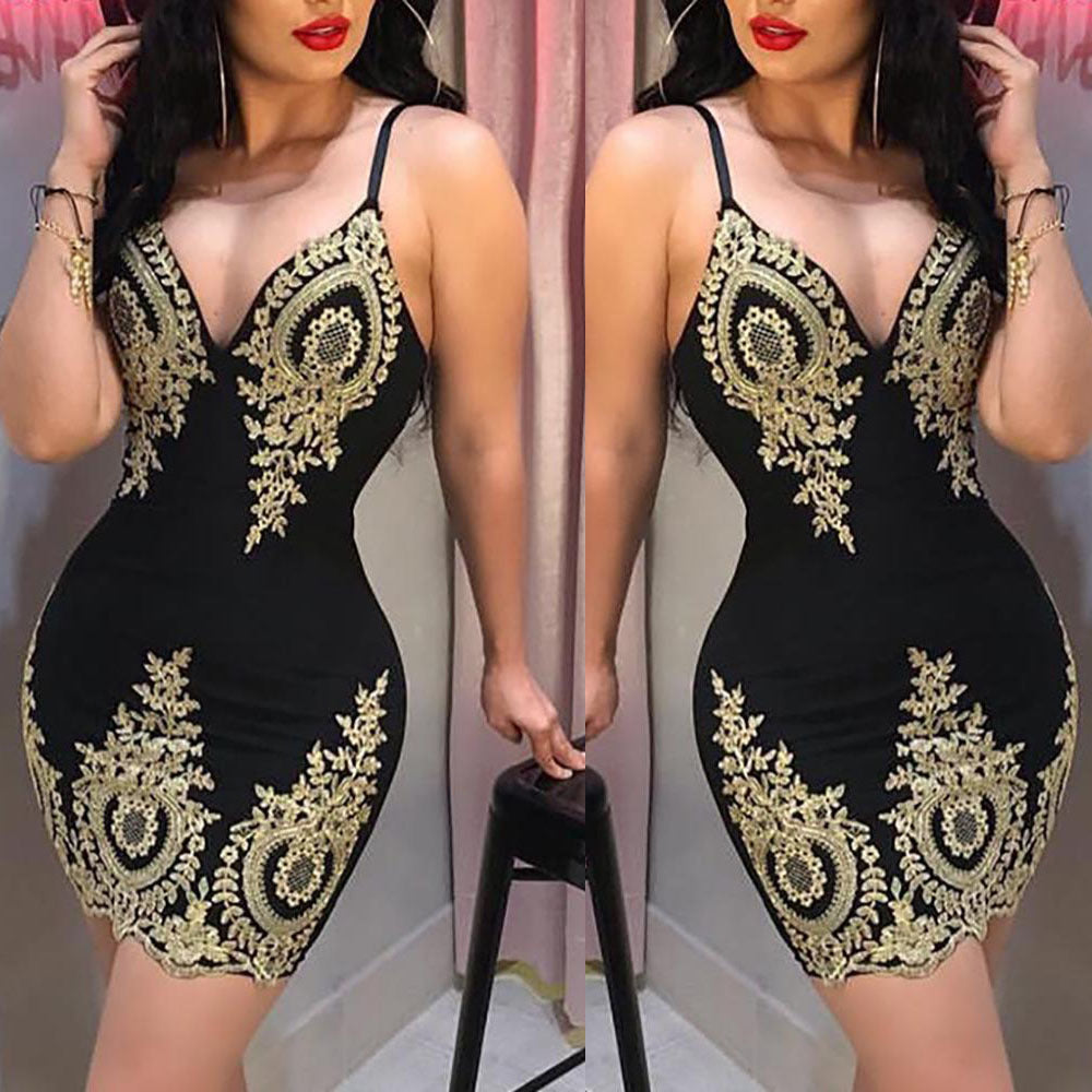 S4R-Sexy Strap Dress Women's Party Club Dresses Ladies