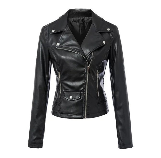 S4R-Leather coats Motorcycle Jacket Black Outerwear leather PU Jacket