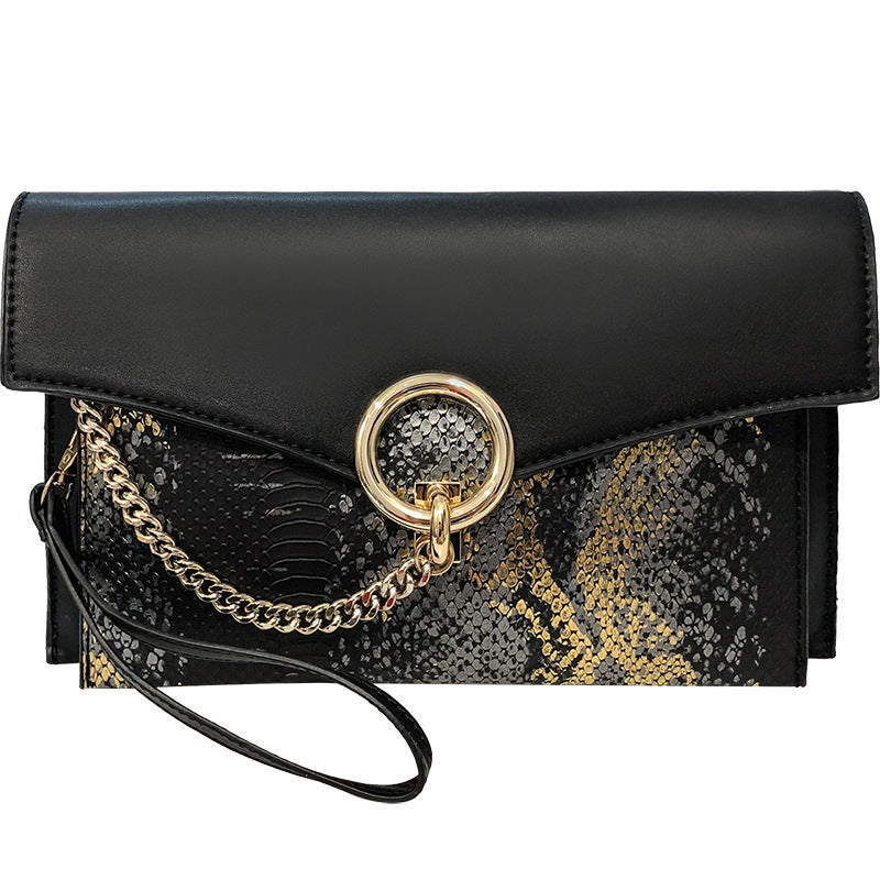 S4R-Clutch bag dinner bag snake pattern clutch