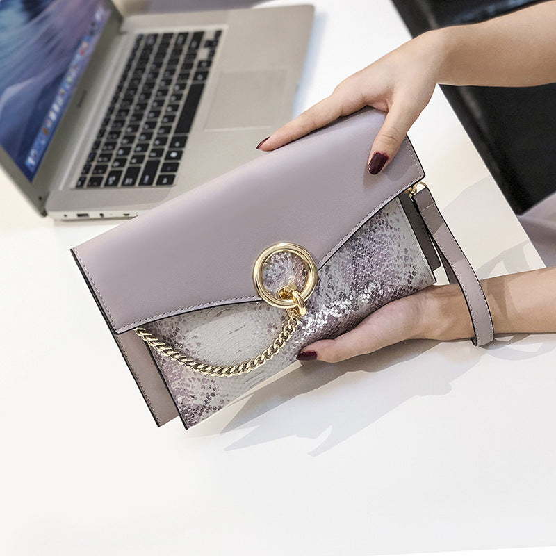 S4R-Clutch bag dinner bag snake pattern clutch