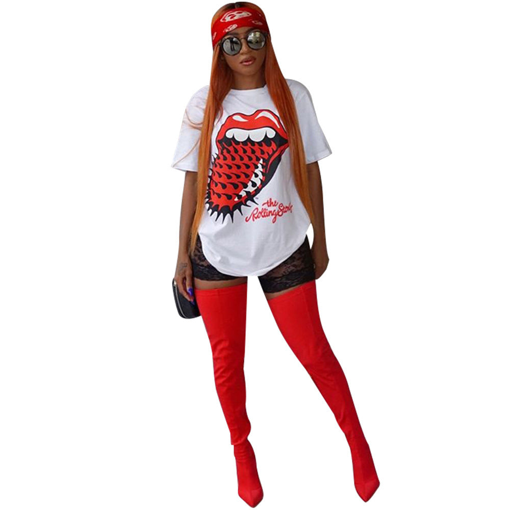S4R-Red Tongue T-Shirts