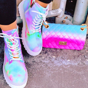 S4R-Colorful Martin boots women's casual boots