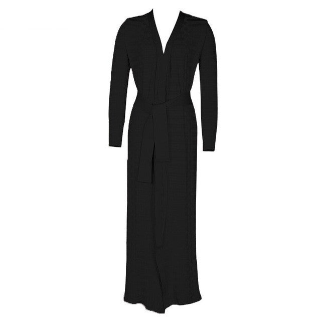 S4R- Jacquard Celebrity Party Bandage Cardigan Bandage Coats