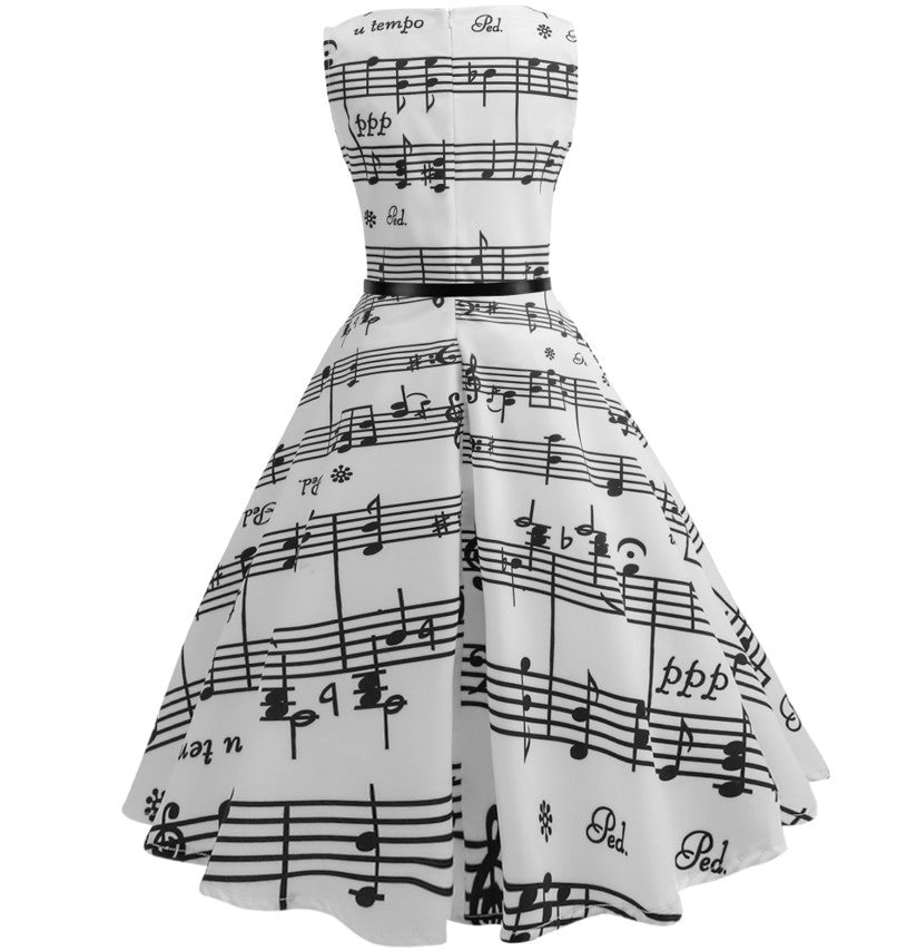 S4R-Retro floral print dresses
