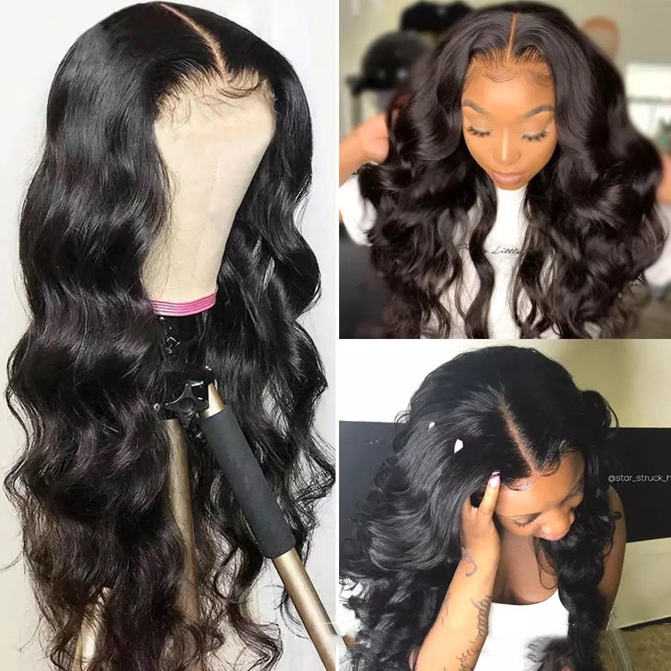 S4R-Body Wave Human Hair Lace Front Wigs