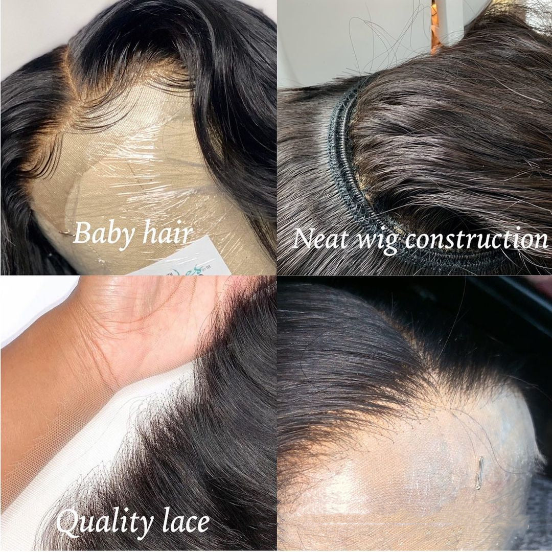 S4R-Body Wave Human Hair Lace Front Wigs