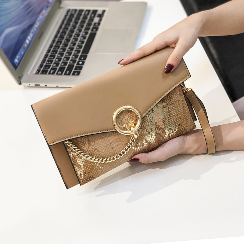S4R-Clutch bag dinner bag snake pattern clutch