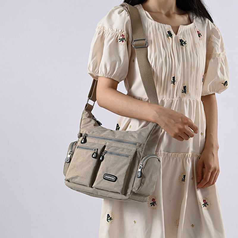 S4R-Women Shoulder Bags Multiple Pockets Waterproof Crossbody Bags