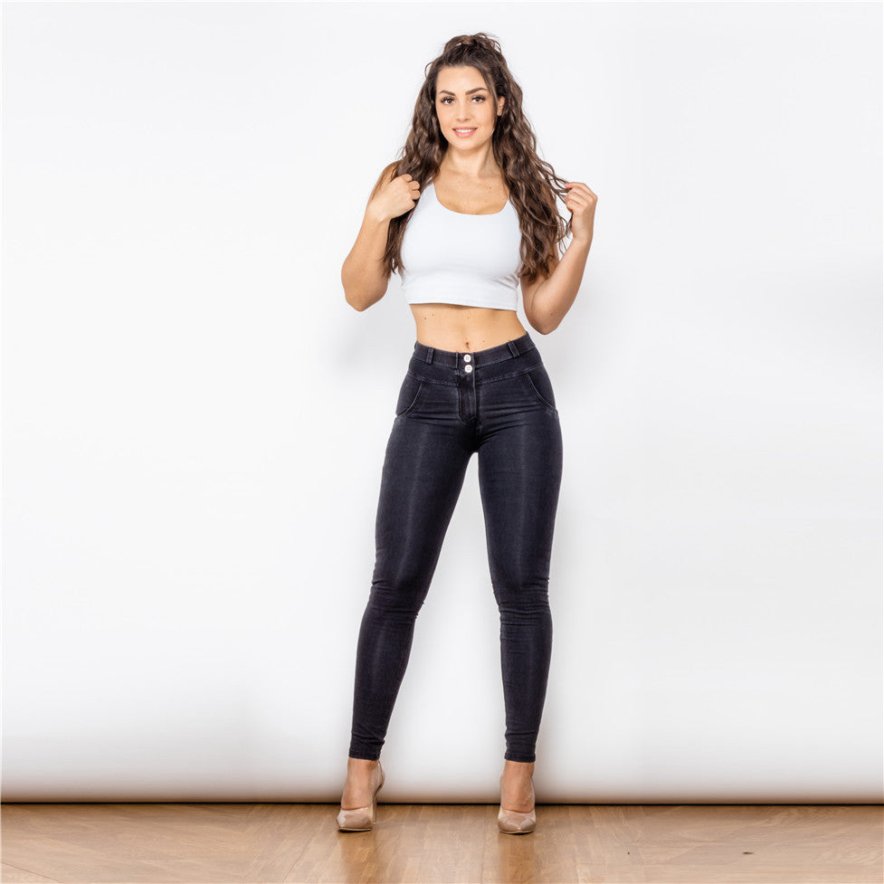 S4R-Melody Sretch Boyfriend Jean Straight Leg Jeans Womens Denim